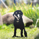 Décoration De Jardin Silhouette De Chien En Métal