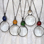 collier pendentif grande loupe