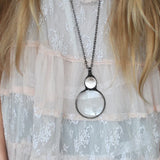 collier pendentif grande loupe