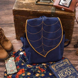 Sac à dos feuille en cuir de liège vert