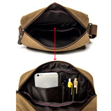 Sac à bandoulière en toile pour homme