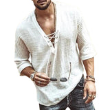 T-shirt homme avec lien poitrine et œillets