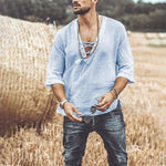 T-shirt homme avec lien poitrine et œillets