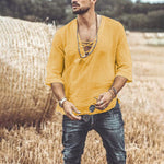 T-shirt homme avec lien poitrine et œillets