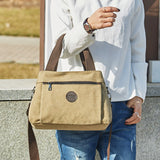 Sac à main à bandoulière multi-poches haute capacité