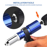Adaptateur de perceuse à rivets