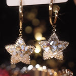 Boucles d'oreilles étoile en cristal scintillant