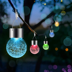 Lampe Suspendue Colorée Solaire De Jardin