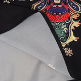 Robe à manches longues à imprimé vintage