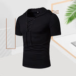 T-shirt d'été décontracté pour hommes avec cordon de serrage