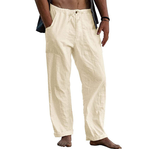 Pantalons en lin pour hommes