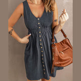 Mini robe sans manches Elfootd