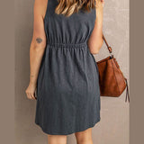 Mini robe sans manches Elfootd