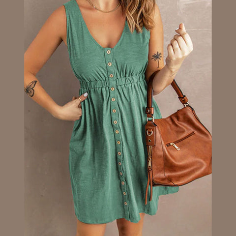 Mini robe sans manches Elfootd