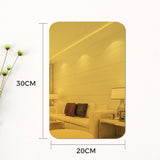 Mur de miroir de salle de bain adhésif