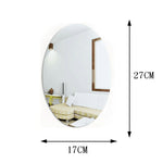 Mur de miroir de salle de bain adhésif
