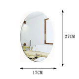 Mur de miroir de salle de bain adhésif