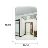 Mur de miroir de salle de bain adhésif