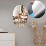Mur de miroir de salle de bain adhésif