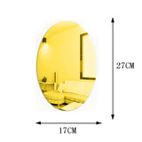 Mur de miroir de salle de bain adhésif