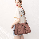 Nouveau sac messager en PU de grande capacité