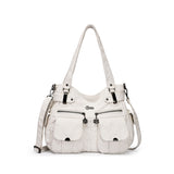 Nouveau sac messager en PU de grande capacité