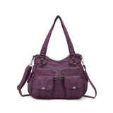 Nouveau sac messager en PU de grande capacité