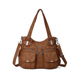 Nouveau sac messager en PU de grande capacité