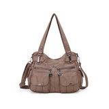 Nouveau sac messager en PU de grande capacité