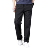 Pantalon droit coupe ample en coton