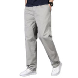 Pantalon droit coupe ample en coton