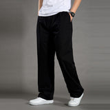 Pantalon droit coupe ample en coton