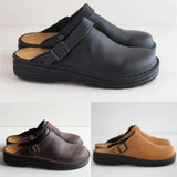 Pantoufles en cuir souple de qualité supérieure