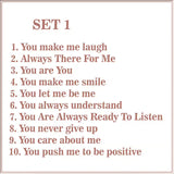 Cadeau d'amitié "Les raisons pour lesquelles tu es mon ami"