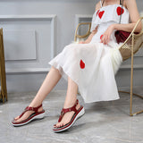 Sandales de plage compensées à tongs