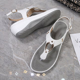 Sandales de plage compensées à tongs