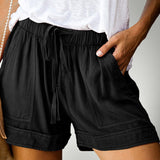 Short de loisirs uni pour femme