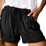 Short de loisirs uni pour femme