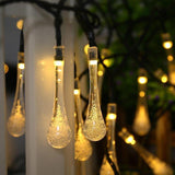 Guirlande lumineuse solaire goutte d'eau