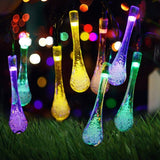 Guirlande lumineuse solaire goutte d'eau