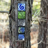 Décoration de sculpture de jardin ciel étoilé océan