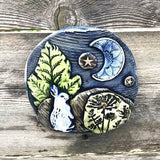 Décoration de sculpture de jardin ciel étoilé océan