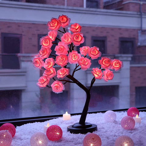 Lampe de Table Fleur de Rose Arbre