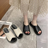 Pantoufles à bouche de poisson à fond épais