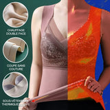 Sous-vêtement thermique à soutien-gorge intégré 2 en 1