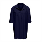 Chemise de protection solaire de plage à col en V