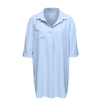 Chemise de protection solaire de plage à col en V