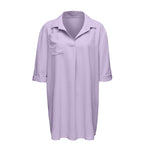 Chemise de protection solaire de plage à col en V