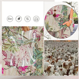 Costume En Lin Et Coton Imprimé Vintage