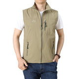 Gilet homme multi-poches imperméable et résistant à l'usure